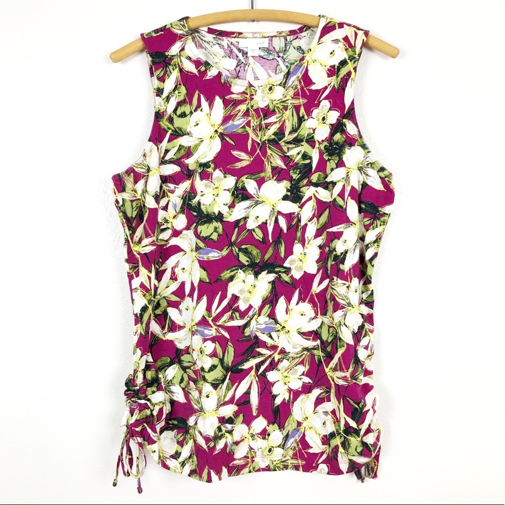 J Jill floral tank top